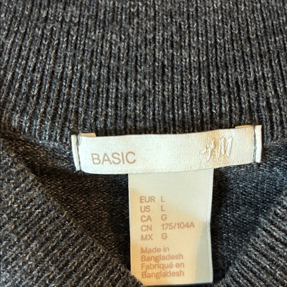 🔵SOLD😊👍 H&M Mock Neck Deep Gray
Long Sleeve Knit Dress - Picture 7 of 13